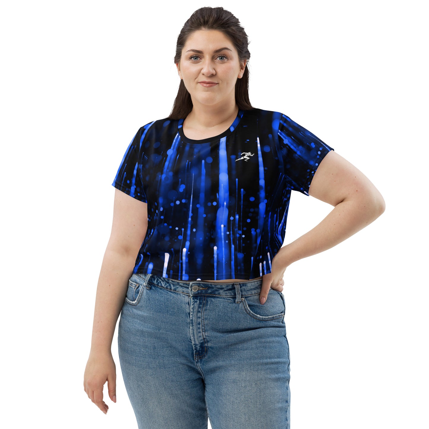 FitFox All-Over Print Crop Tee