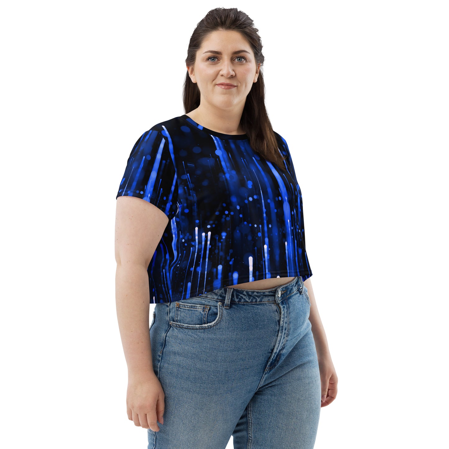 FitFox All-Over Print Crop Tee