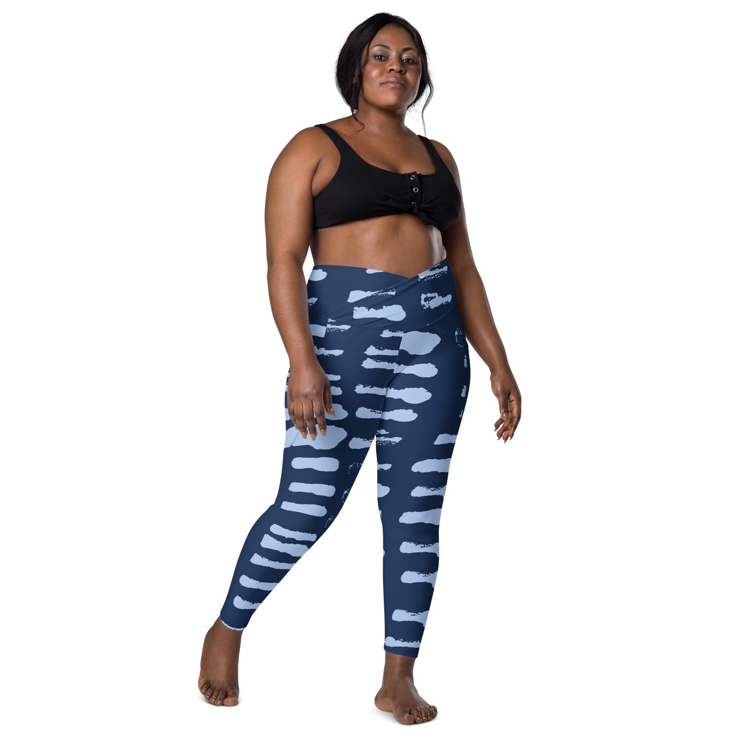 FitFox Crossover leggings with pockets