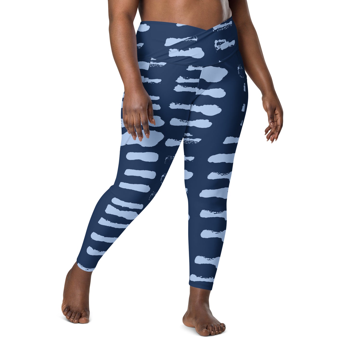 FitFox Crossover leggings with pockets