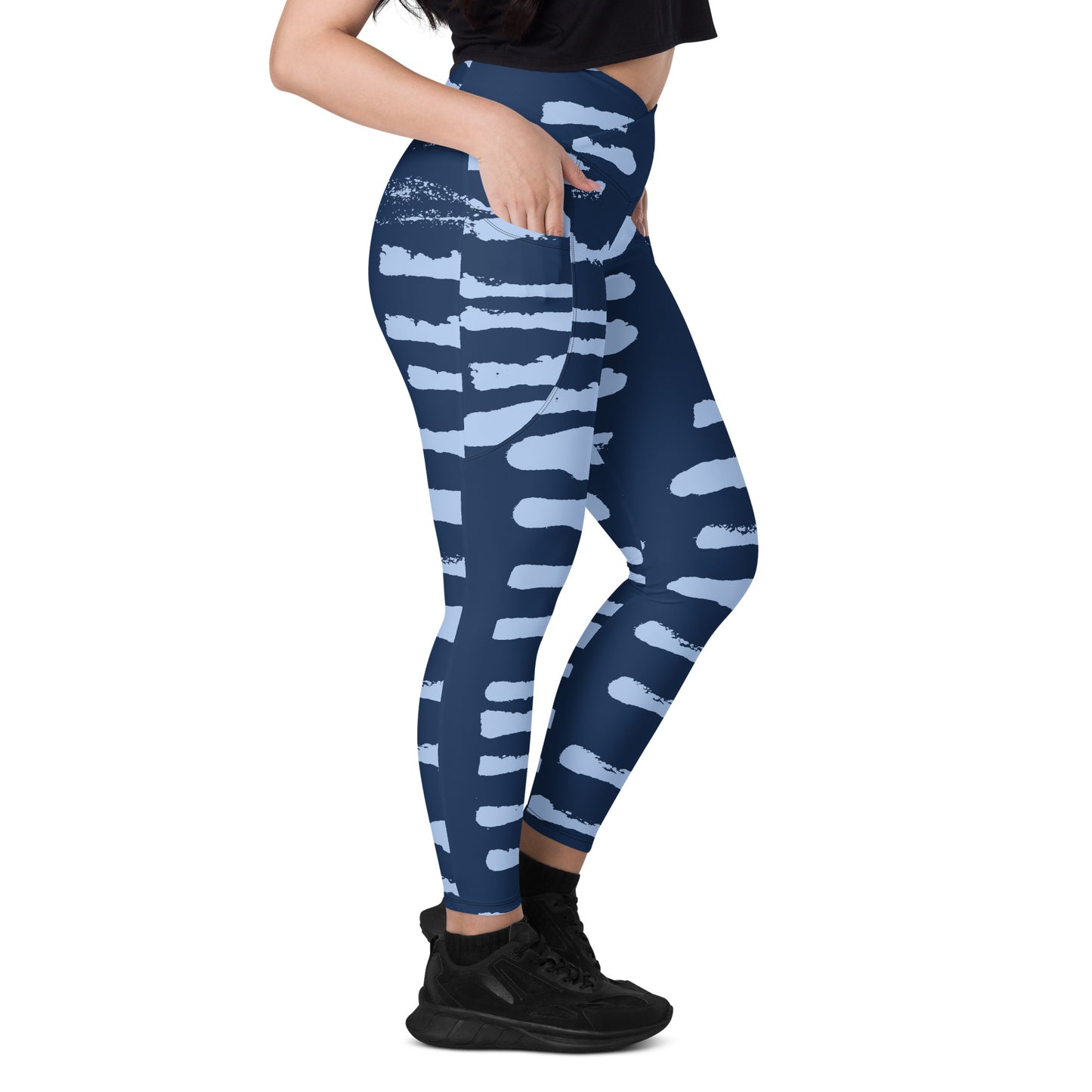 FitFox Crossover leggings with pockets