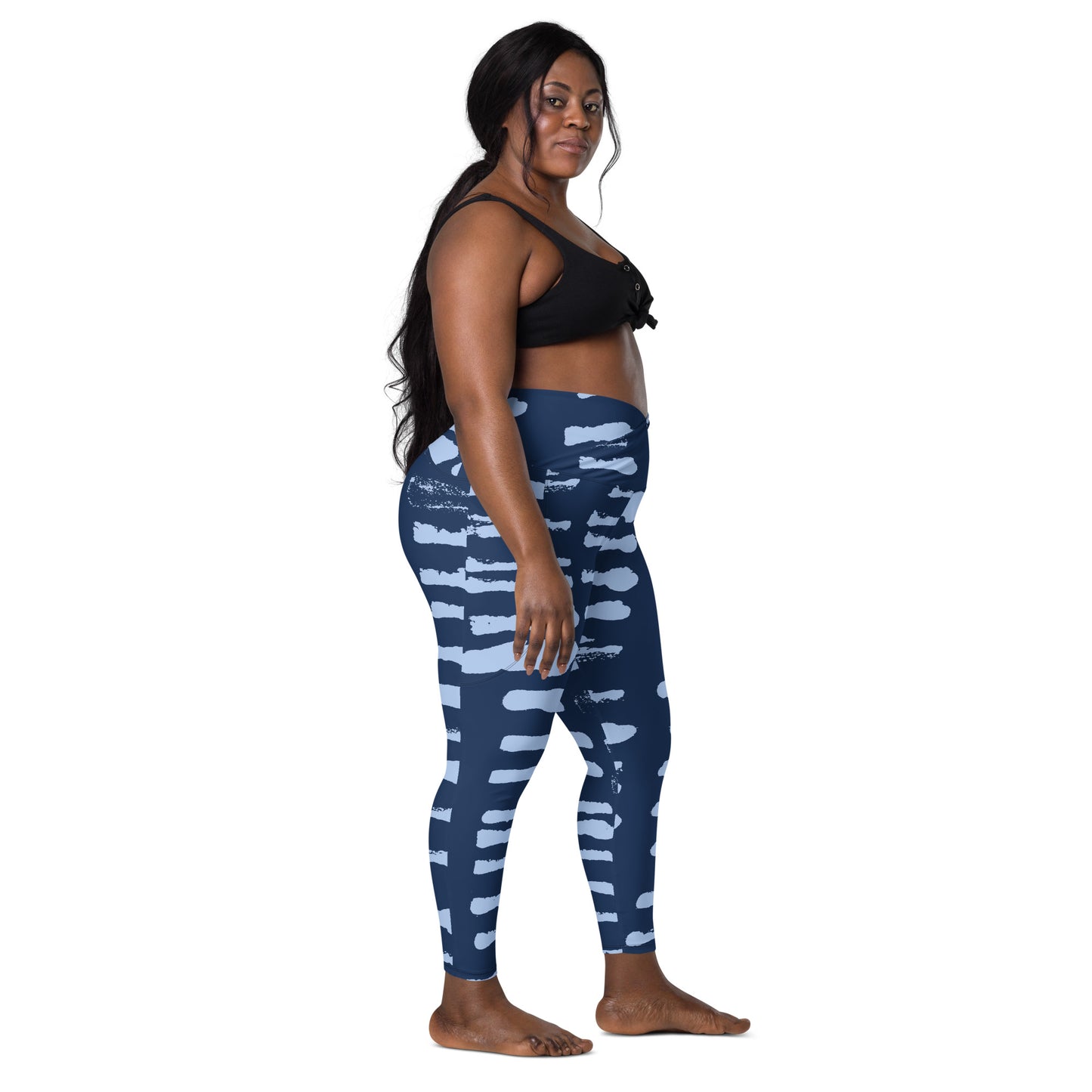 FitFox Crossover leggings with pockets