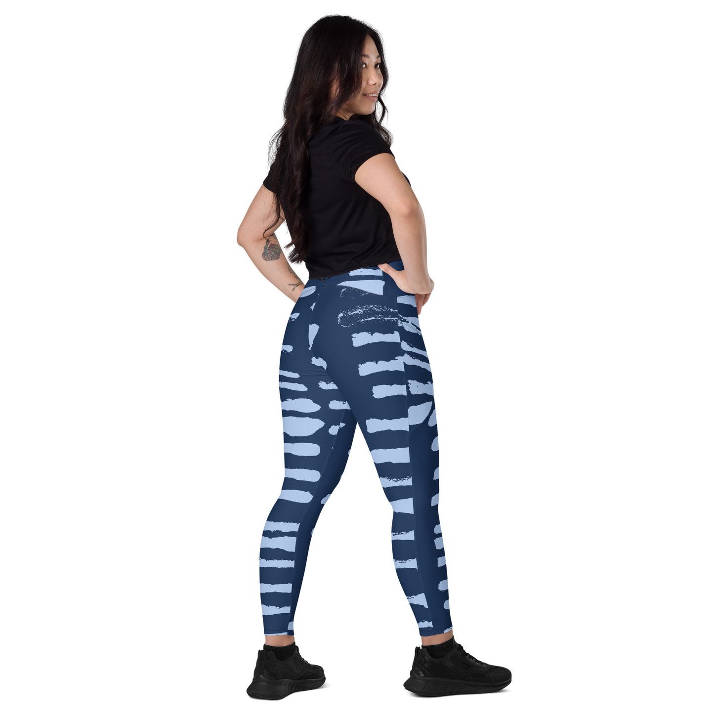 FitFox Crossover leggings with pockets