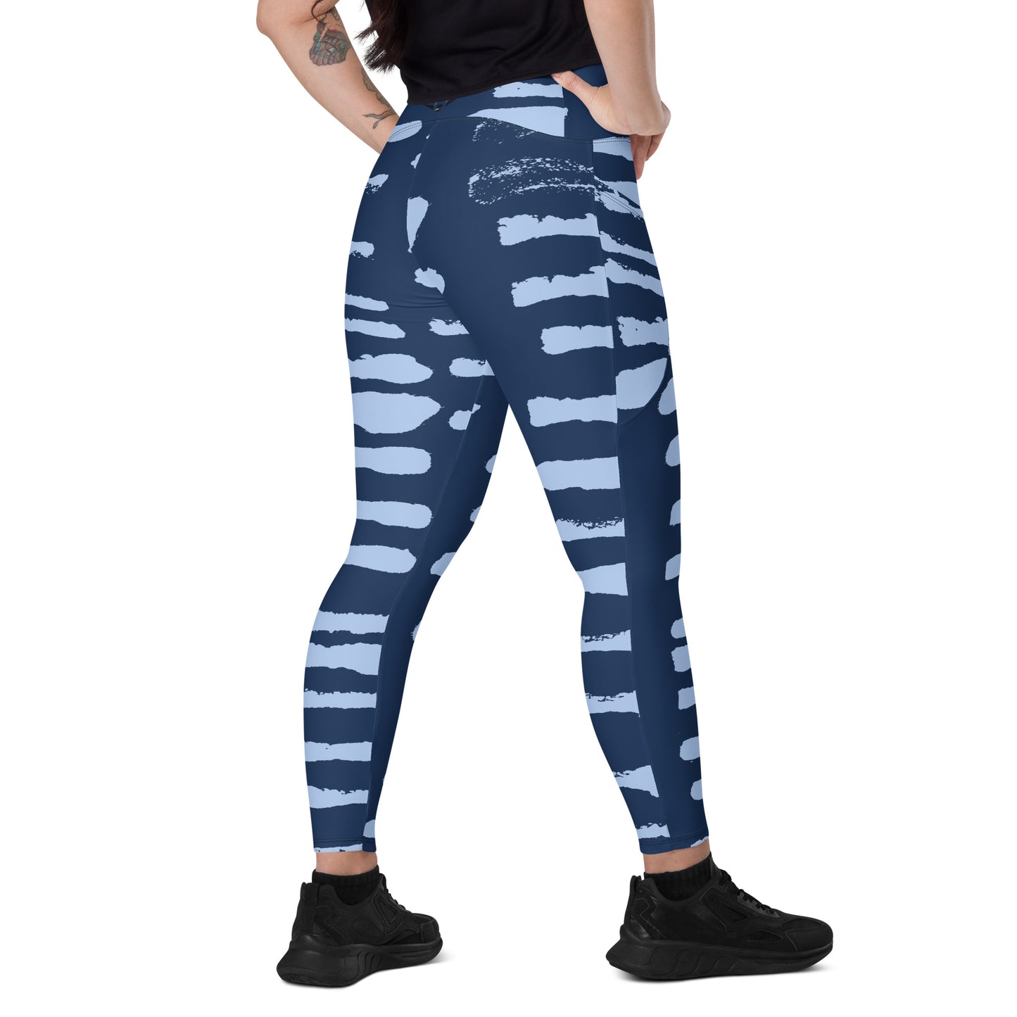 FitFox Crossover leggings with pockets