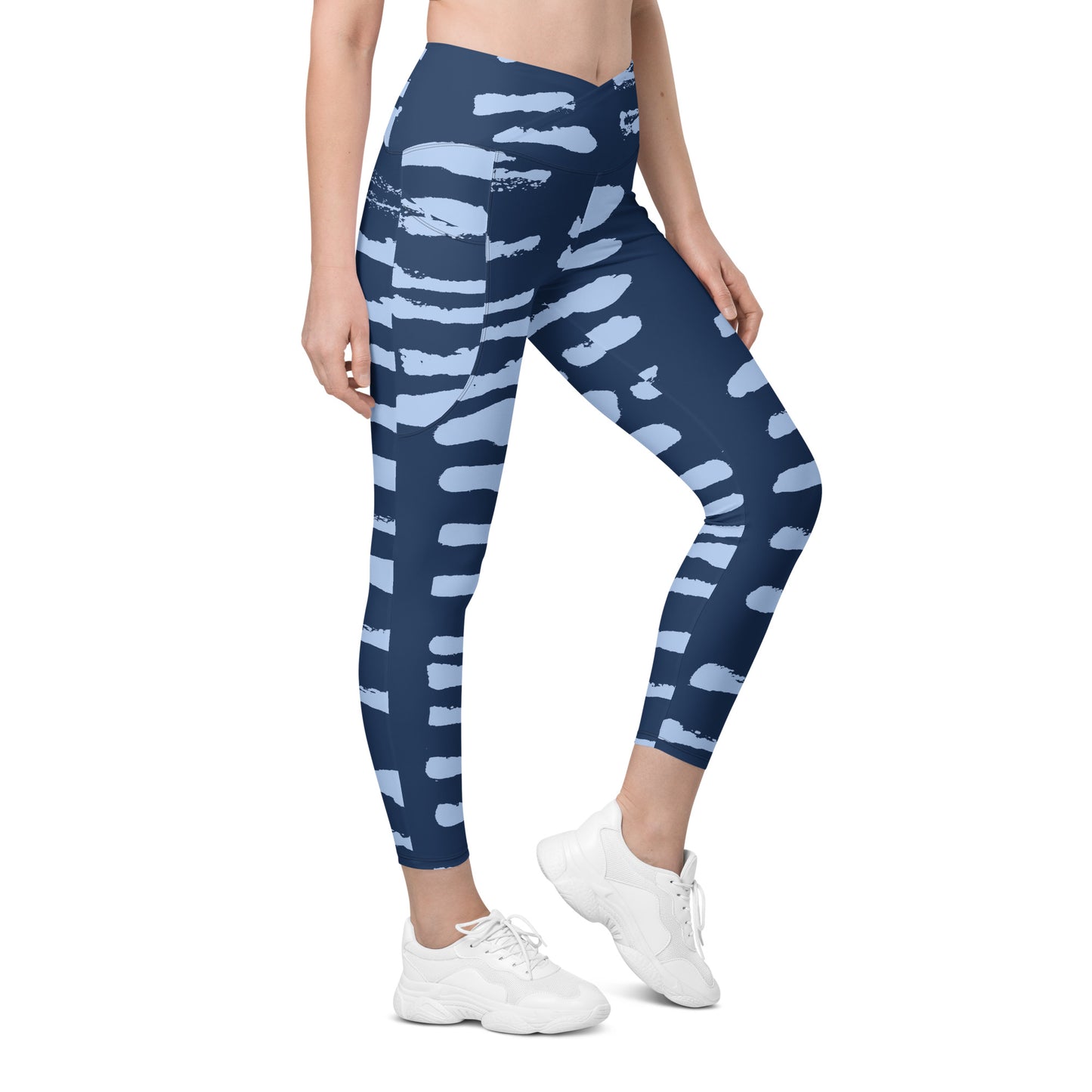 FitFox Crossover leggings with pockets