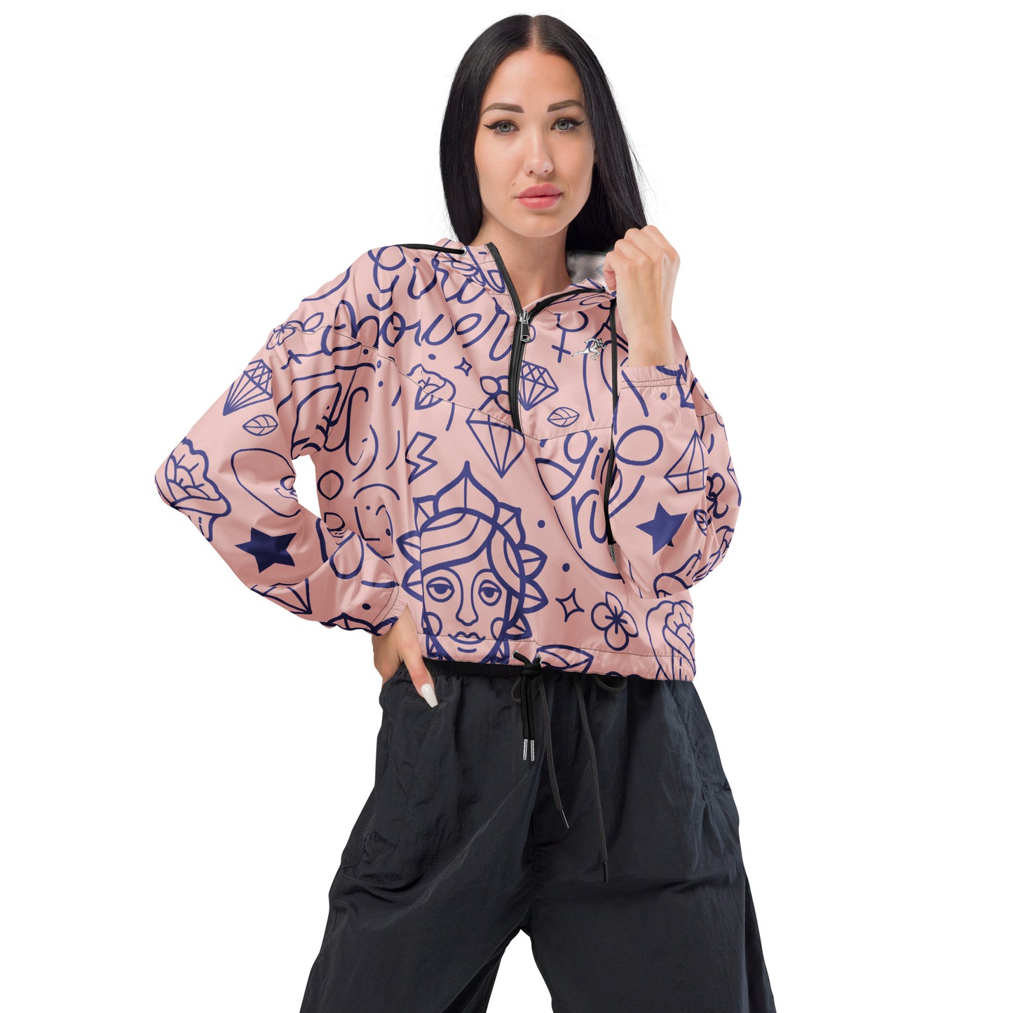 FitFox Women’s cropped windbreaker