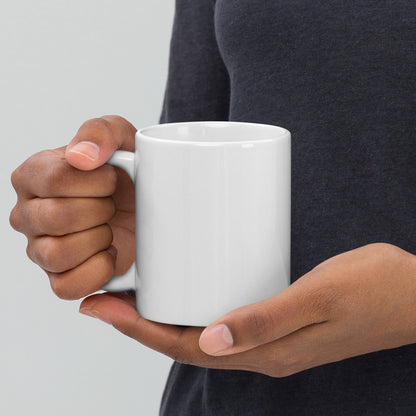 Reviax Wake Ya Ass Up White glossy mug