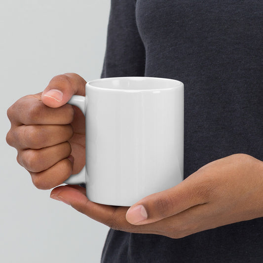 Reviax Wake Ya Ass Up White glossy mug